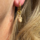 Interchangeable Dainty Acorn Charm Huggie Polymer Clay Earrings