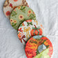 Vintage Cottage Fall Floral Beverage Coasters | Set of 4 Table Coasters