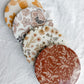 Neutral Fall Floral Botanical Beverage Coasters | Set of 4 Table Coasters