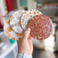 Neutral Fall Floral Botanical Beverage Coasters | Set of 4 Table Coasters