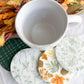 Sage Autumn Botanical Beverage Coasters | Set of 4 Table Coasters