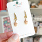 Interchangeable Dainty Acorn Charm Huggie Polymer Clay Earrings