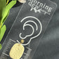 Pastel Yellow Daffodil Embossed Polymer Clay Earrings