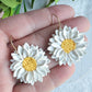 Daisy Petal Polymer Clay Earrings