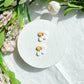 Daisy Polymer Clay Statement Stud