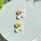 Daisy Polymer Clay Statement Stud
