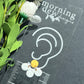 Daisy Polymer Clay Statement Stud