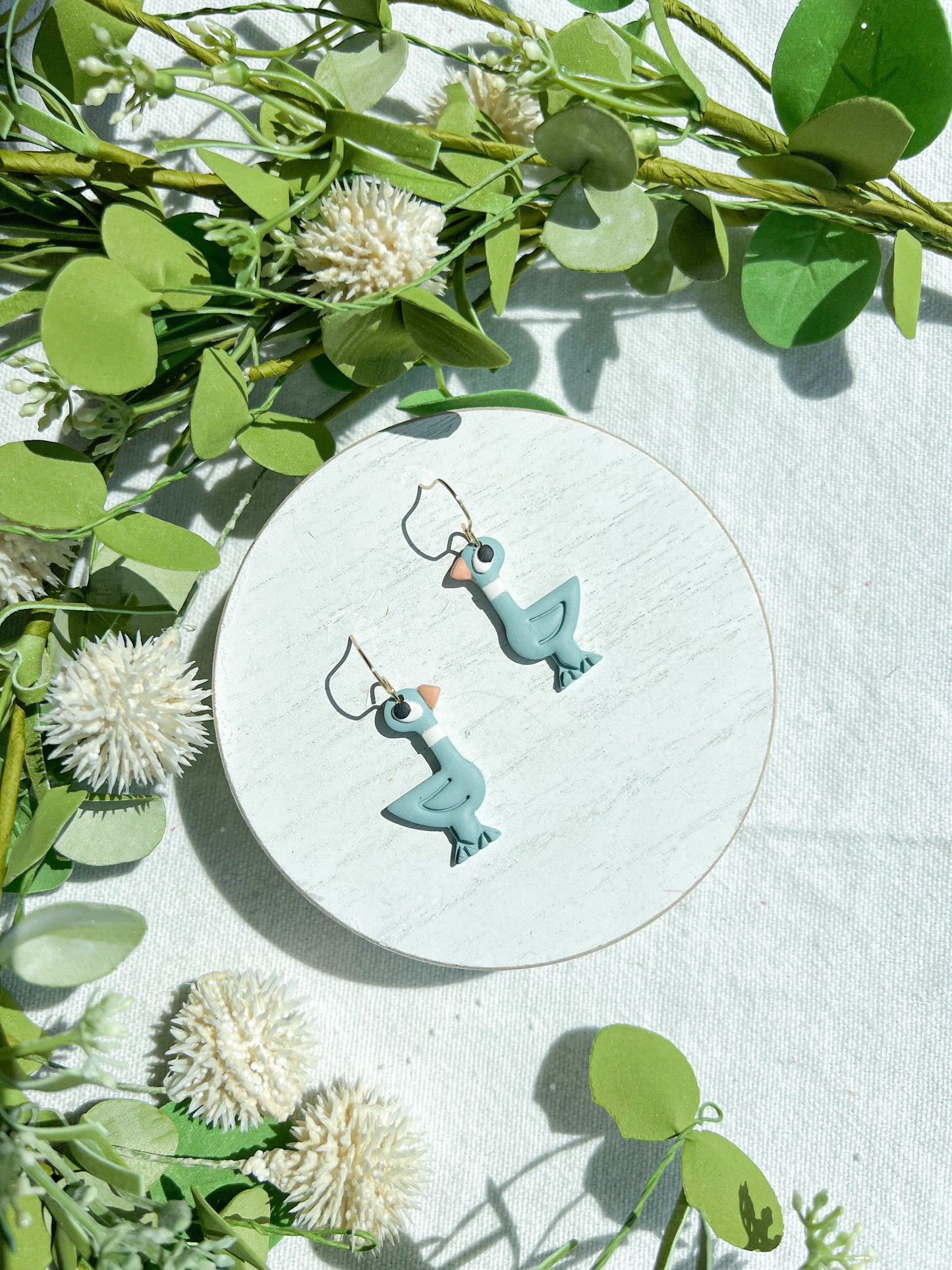 Pigeon Polymer Clay Earrings | Teacher Earrings | Back to School Earrings |  Teacher Gift