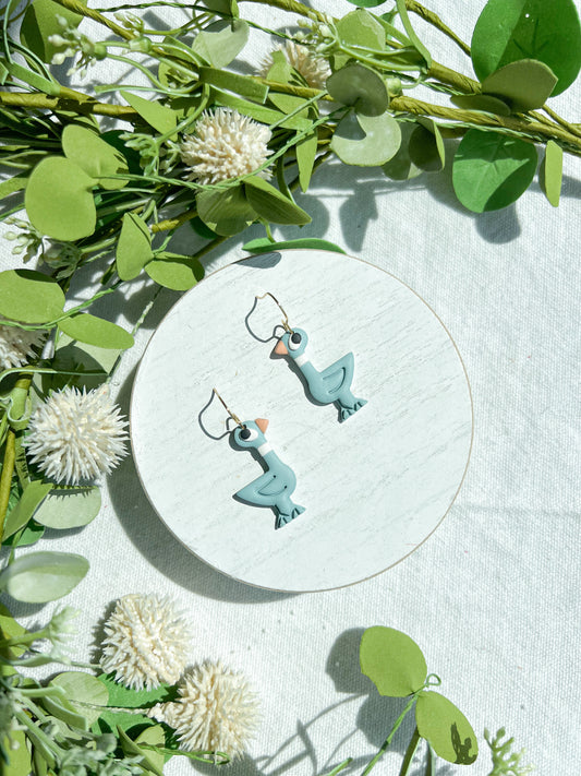 Pigeon Polymer Clay Earrings | Teacher Earrings | Back to School Earrings |  Teacher Gift