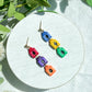 Rainbow Crayon Polymer Clay Earrings | Teacher Earrings | Back to School Earrings |  Teacher Gift