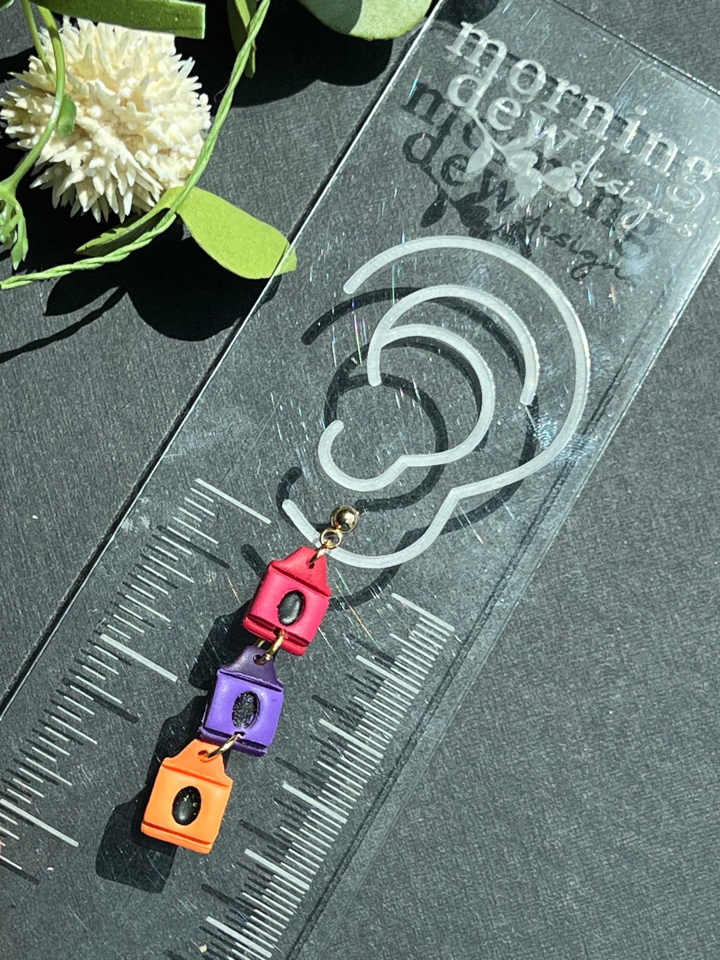 Rainbow Crayon Polymer Clay Earrings | Teacher Earrings | Back to School Earrings |  Teacher Gift