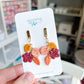 Multi Colored Fall Leaf Polymer Clay Earrings
