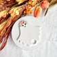 Floral Ghost Tumbler Cup Polymer Clay Tag | 40oz Stanley Accessory