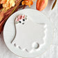 Floral Ghost Tumbler Cup Polymer Clay Tag | 40oz Stanley Accessory