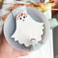 Floral Ghost Tumbler Cup Polymer Clay Tag | 40oz Stanley Accessory