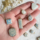 Nautical Themed Transfer Paper Designed Polymer Clay Necklace Charms (Charms Only)