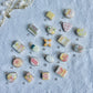 Pink Lemonade Themed Transfer Paper Designed Polymer Clay Necklace Charms (Charms Only)
