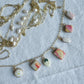 Pink Lemonade Themed Polymer Clay Charm Necklace