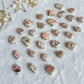 Strawberry Themed Transfer Paper Designed Polymer Clay Necklace Charms (Charms Only)