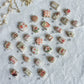 Strawberry Themed Transfer Paper Designed Polymer Clay Necklace Charms (Charms Only)