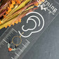 Floral Bat Polymer Clay Earrings | Halloween Earrings | Fall Earrings