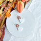 Boho Beanie Hat Ghost Polymer Clay Earrings