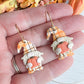Autumn Tartan Plaid Pumpkin Gnome Dangles