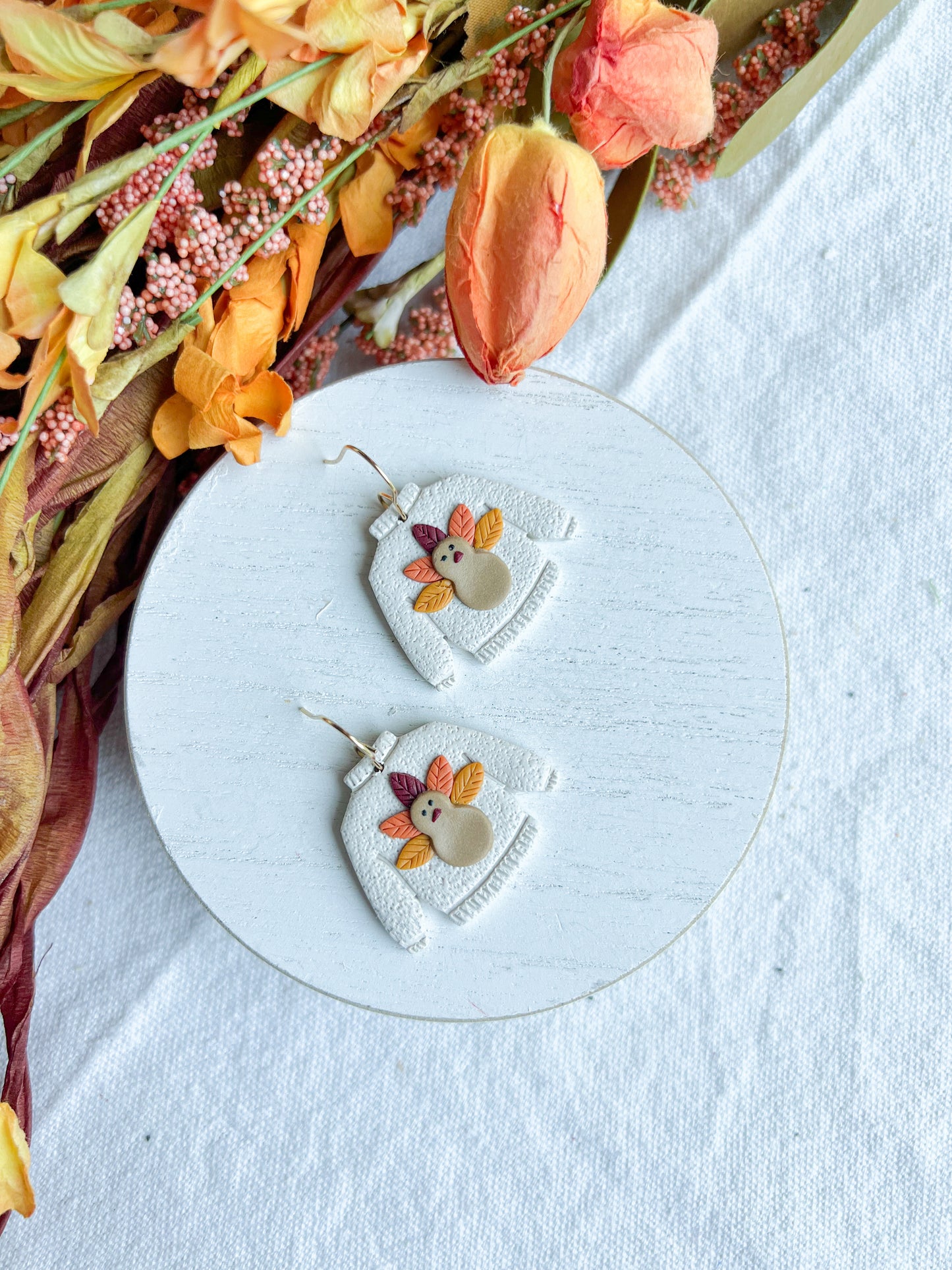 Thanksgiving/Fall Turkey Sweater Dangles
