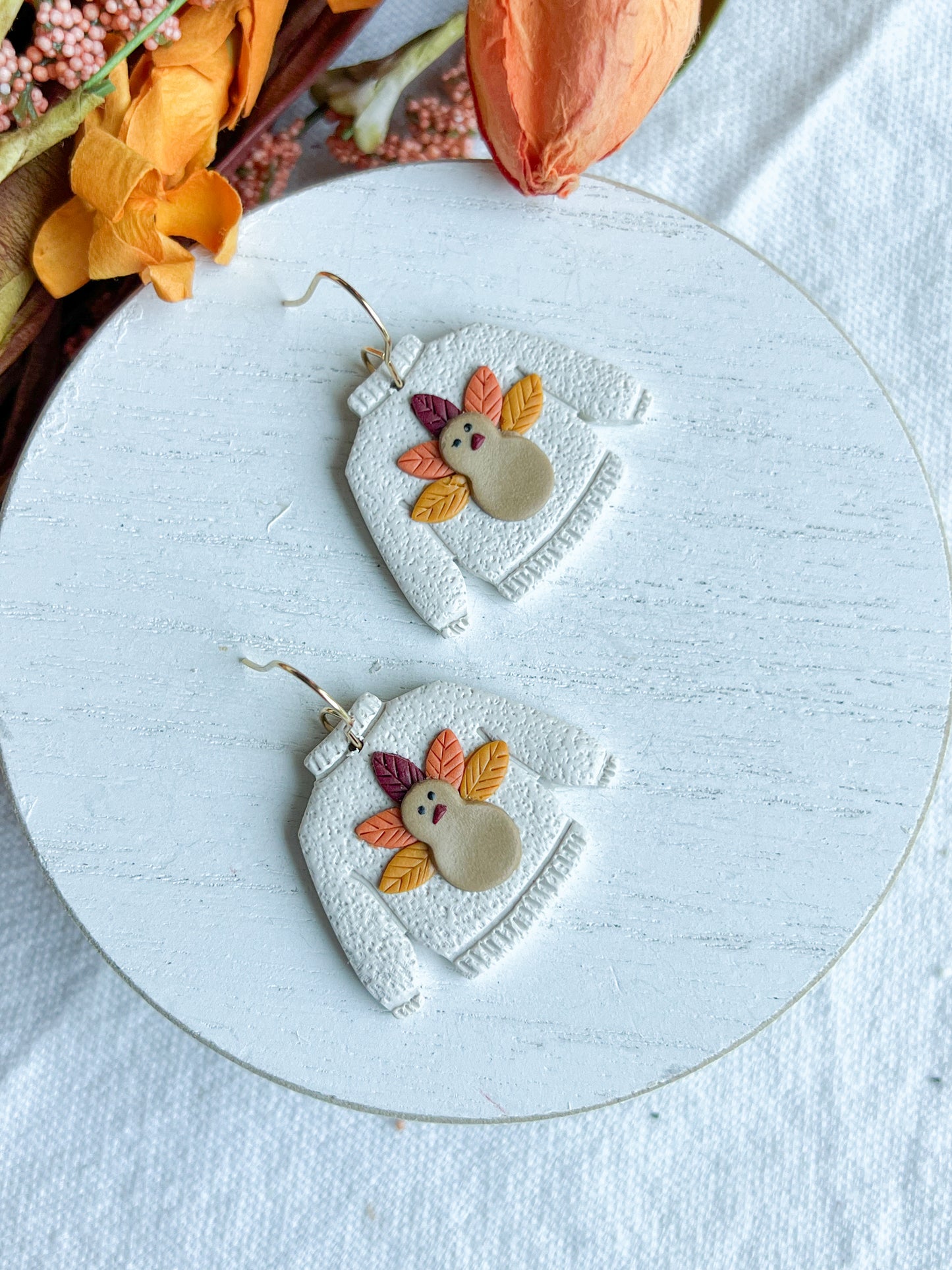 Thanksgiving/Fall Turkey Sweater Dangles