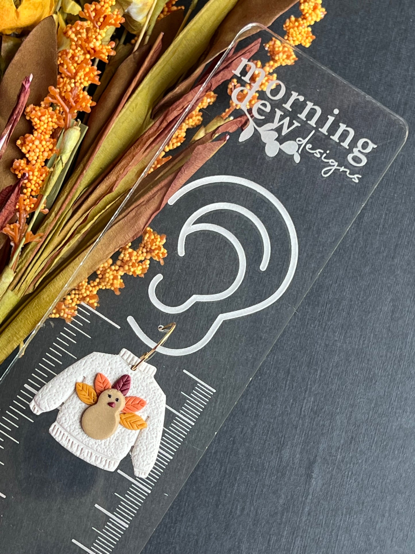 Thanksgiving/Fall Turkey Sweater Dangles