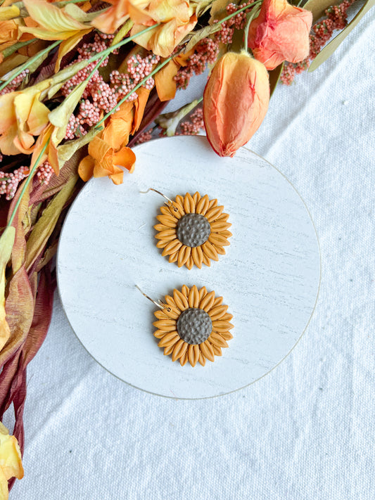 Boho Sunflower Dangles