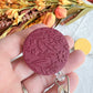 Colorful Fall Textured Polymer Clay Badges | Nurse and Teacher Retractable Badges