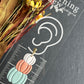 Boho Colored Stacked Pumpkin Polymer Clay Earrings
