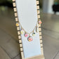 Pink Lemonade Macaron Themed Polymer Clay Charm Necklace
