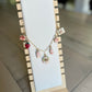 Strawberry Shortcake Themed Polymer Clay Charm Necklace