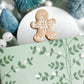 Gingerbread Man Bookmark | Polymer Clay Paper Clip Bookmark