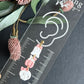 Three Tiered Ghost, Kitty Pumpkin, Skull Halloween Dangles