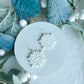 Scandinavian Winter White Snowflake Dangles