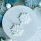 Scandinavian Winter White Snowflake Dangles