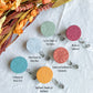 Colorful Fall Floral Textured Polymer Clay Badges | Nurse and Teacher Retractable Badges