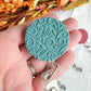 Colorful Fall Floral Textured Polymer Clay Badges | Nurse and Teacher Retractable Badges