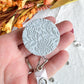 Colorful Fall Floral Textured Polymer Clay Badges | Nurse and Teacher Retractable Badges
