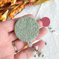 Colorful Fall Floral Textured Polymer Clay Badges | Nurse and Teacher Retractable Badges