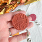 Colorful Fall Floral Textured Polymer Clay Badges | Nurse and Teacher Retractable Badges