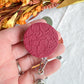 Colorful Fall Floral Textured Polymer Clay Badges | Nurse and Teacher Retractable Badges