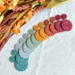 Autumn Color Palette Mandala Polymer Clay Earrings