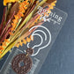 Chocolate Brown Floral Embossed Boho Donut Polymer Clay Earrings