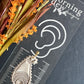 Neutral Taupe Boho Paisley Drop Polymer Clay Earrings