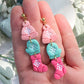 Three Tiered Beanie, Mitten, and Stocking Polymer Clay Earrings