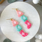 Three Tiered Beanie, Mitten, and Stocking Polymer Clay Earrings